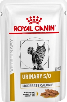 Корм для кошек Royal Canin Urinary S/O Moderate Calorie in GRAVY соус, 12*85 гр